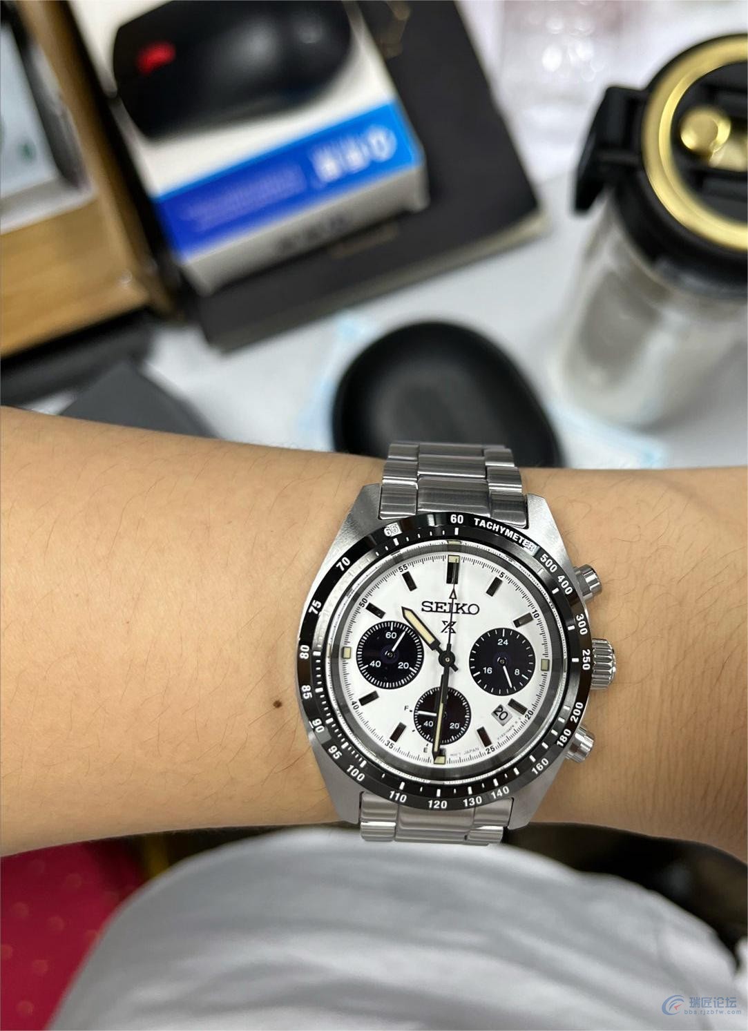 感谢女朋友七夕送的精工熊猫盘手表