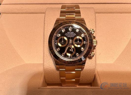 入手第一块带钻的手表，是劳力士宇宙计型迪通拿116508-0016