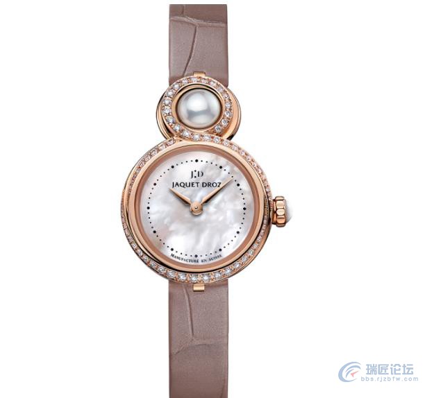 好爱这款珍珠和粉紫色雅克德罗手表！！！